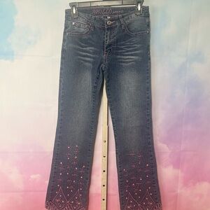 Vintage Y2K Apollo Jeans with Pink Stitching